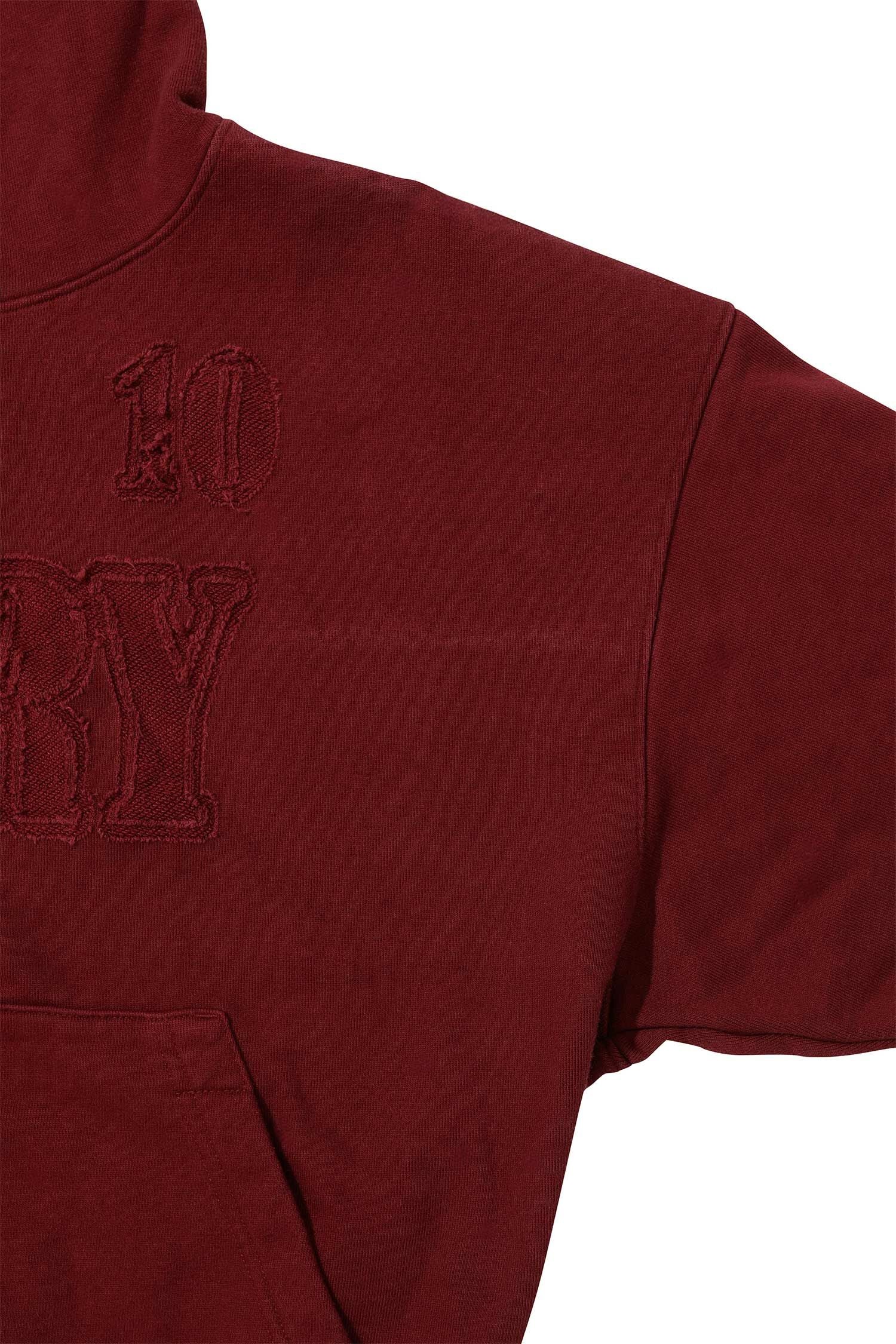SCULPTOR - Mary Acid Peel Hoodie (Washed Wine)