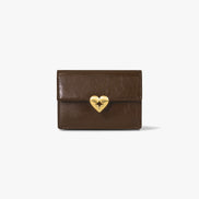 HEARTY TRIPLE WALLET (MOCHA BROWN)
