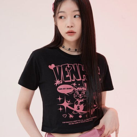 VENHIT - HONEY CROP TEE 4 COLORS