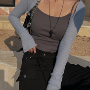 KR PUNK TOP WITH NECKLACE (3 COLORS)