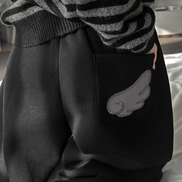 KR ANGEL WING FLEECE PANTS (4 COLORS)