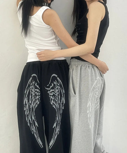 fancy club - angel vintage sweatpants (black)