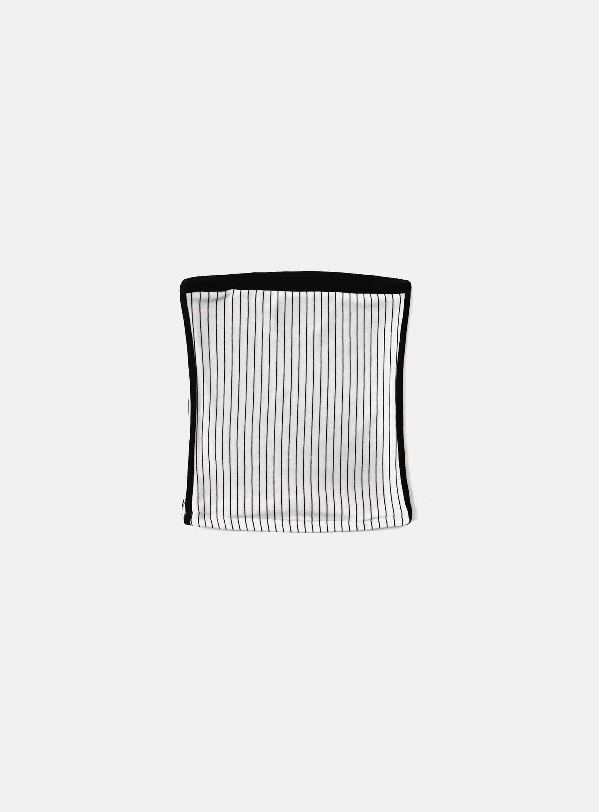 bad blood - Classic Logo Stripe Tube Top (White)