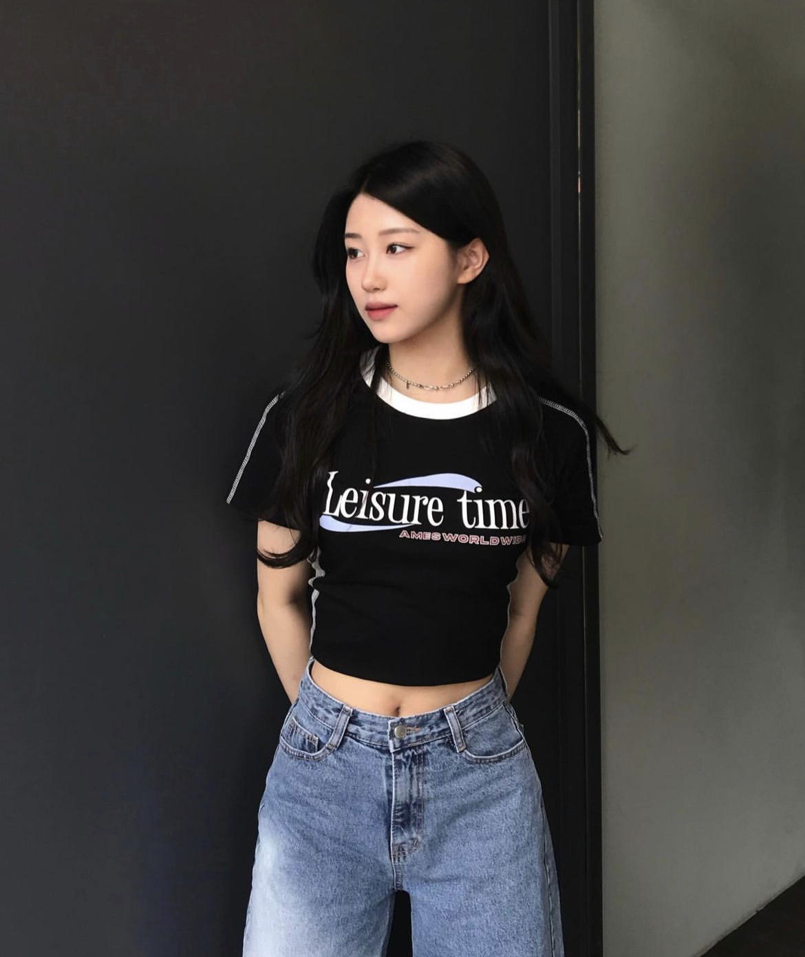 AMES LEISURE TIME TEE BLACK