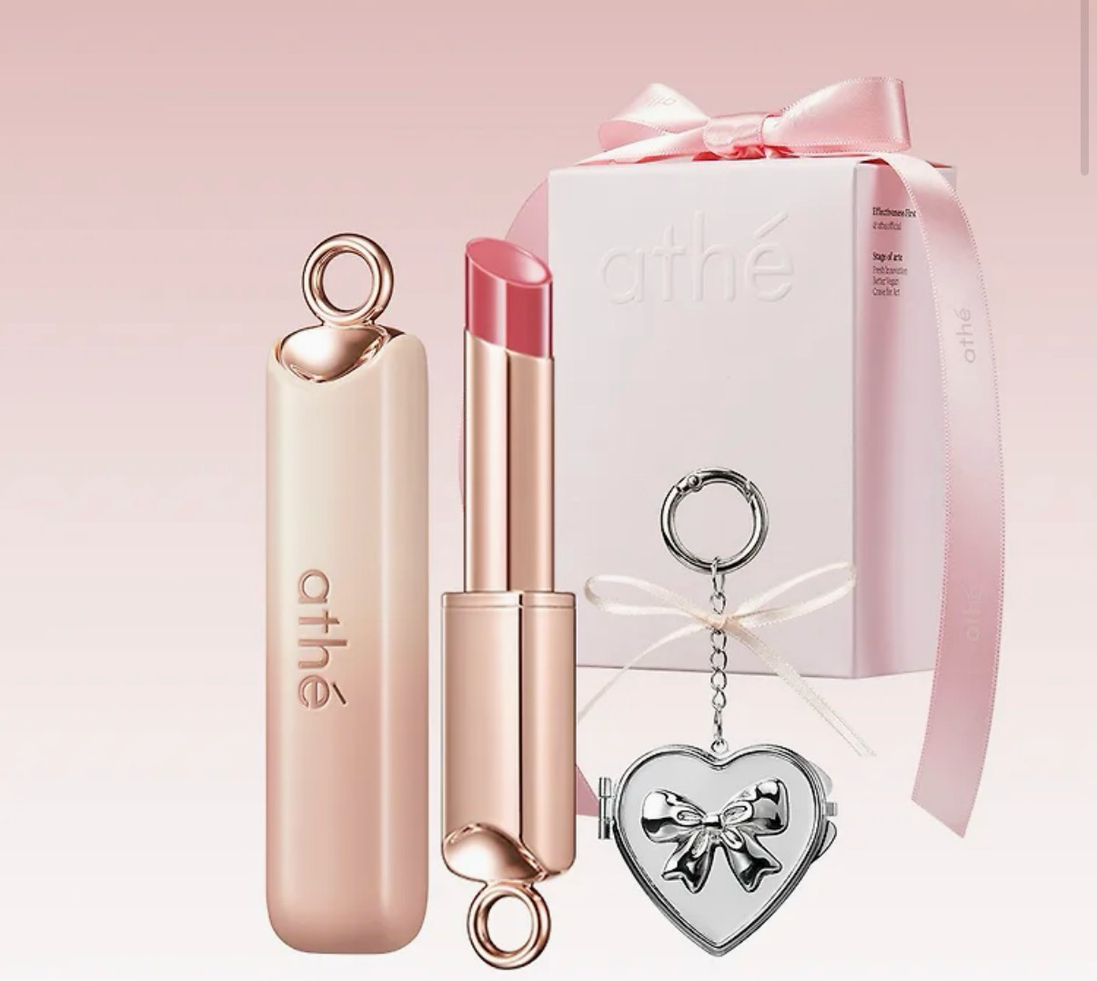 athe - authentic lip glowy balm (+keyring)