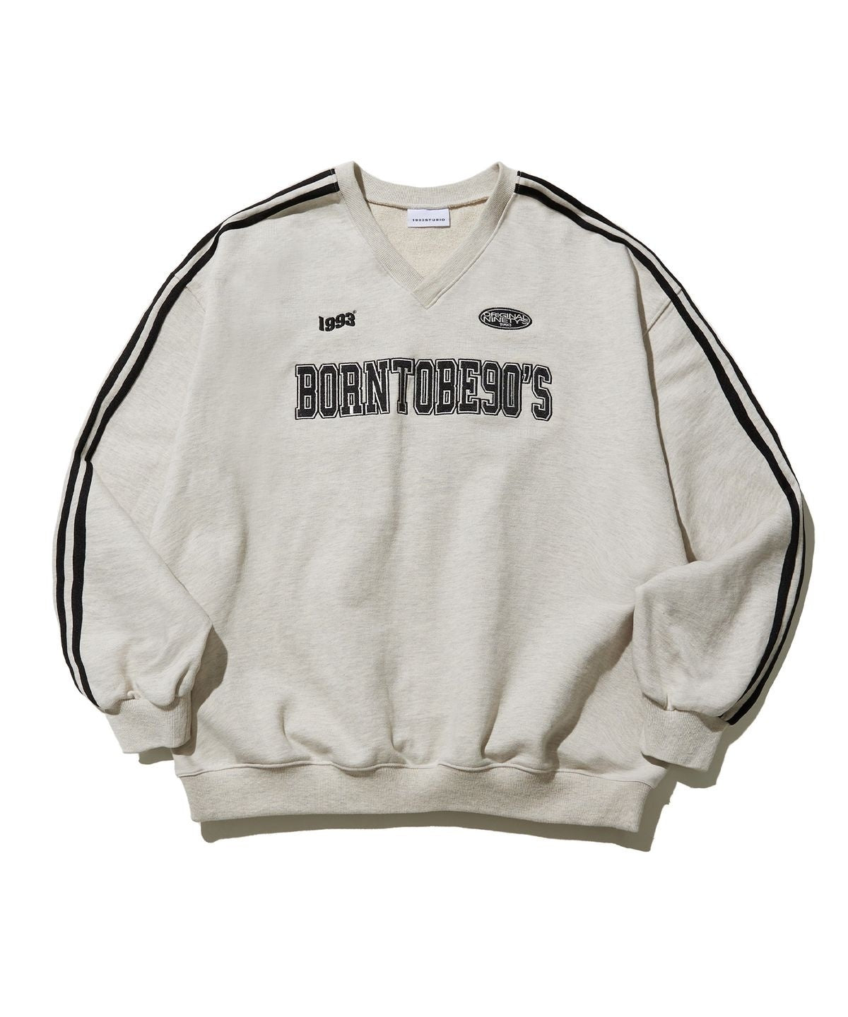[YUJU同款] 1993studio - 90S track sweatshirts (oat beige)