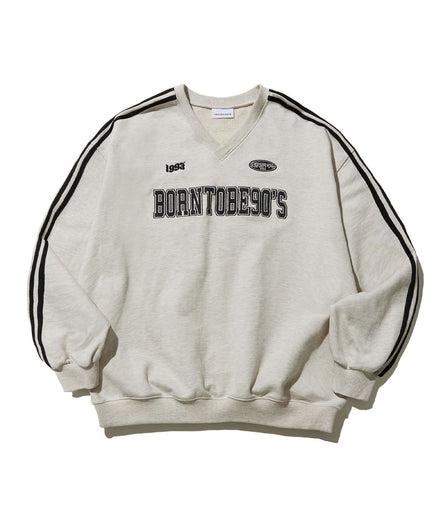 [YUJU同款] 1993studio - 90S track sweatshirts (oat beige)