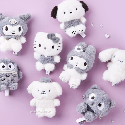 KR SANRIO MONO TONE KEYCHAIN