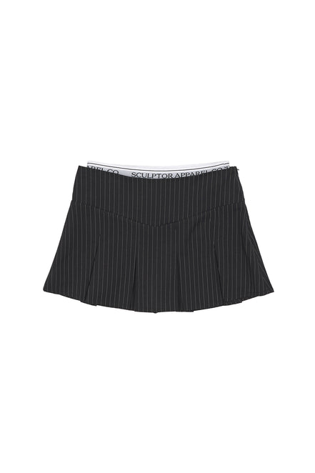 [NIGNING同款] Peekaboo Lowrise Skort Black Pin Stripe [NIGNING同款]