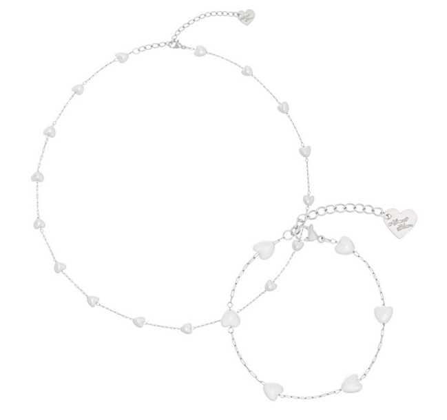 Almost Blue - CHUBBY HEART NECKLACE / BRACELET