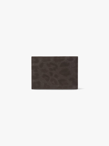 TRIANGLE TRIPLE WALLET (LEOPARD BROWN)