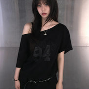 CHICKS - Notting Hill One-Shoulder Short-Sleeve (3 Colors)