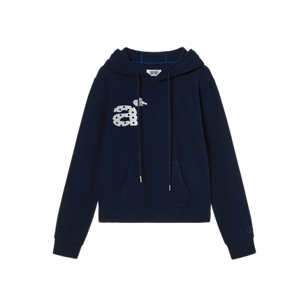 aeae x cinnamoroll - Fleece Hoodie (NAVY)