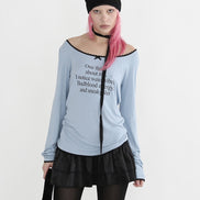 BAD BLOOD - ONE THING LONG SLEEVE TEE (LIGHT BLUE)