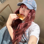 ronron - HEART RIBBON BALL CAP (BLUE)