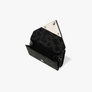TRIANGLE TRIPLE WALLET (LEOPARD BLACK)