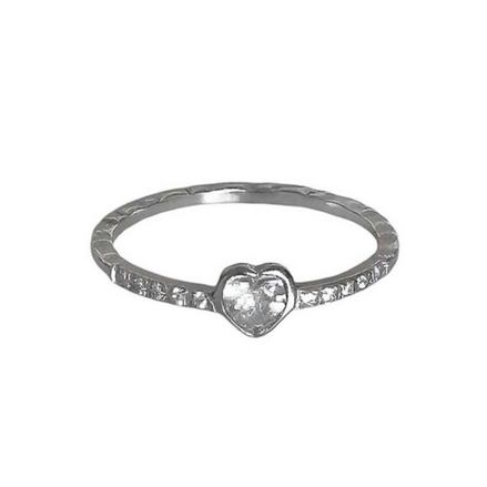 OFUSE - 24 winter - cubic mini heart ring