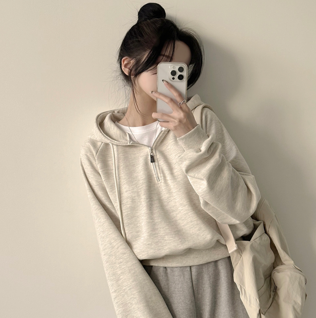 KR CROP HOOD SWAETSHIRT (5 COLORS)