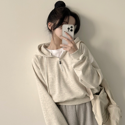 KR CROP HOOD SWAETSHIRT (5 COLORS)