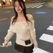 KR STAIGHT OFF SHOULDER KNIT