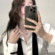 OFUSE - 24 winter - cubic heart necklace