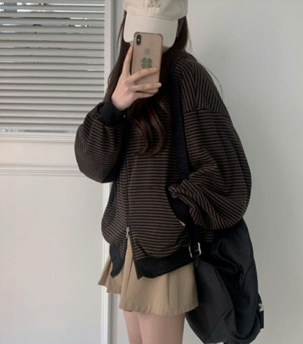 KR UNISEX STRIPED JACKET (2 COLORS)
