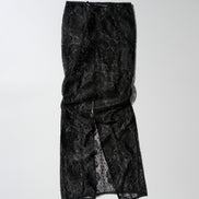 SCULPTOR - Table Cloth Maxi Skirt Glossy (Black)