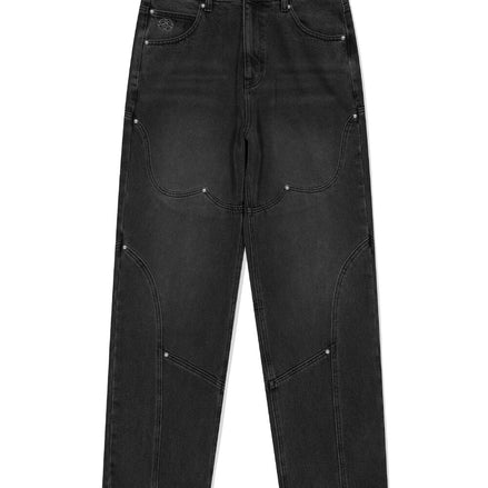 mahagrid - WESTERN DENIM PANT (BLACK)