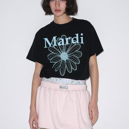 MARDI MERCREDI - TSHIRT FLOWERMARDI (BLACK SKY)