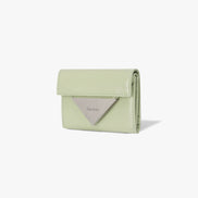CRINKLE TRIANGLE DOCO WALLET (PISTACHIO)