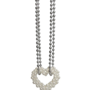 OFUSE - pearl heart necklace