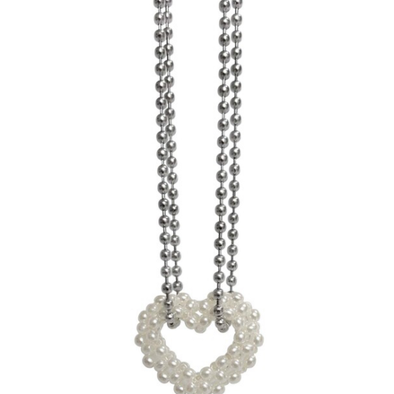 OFUSE - pearl heart necklace