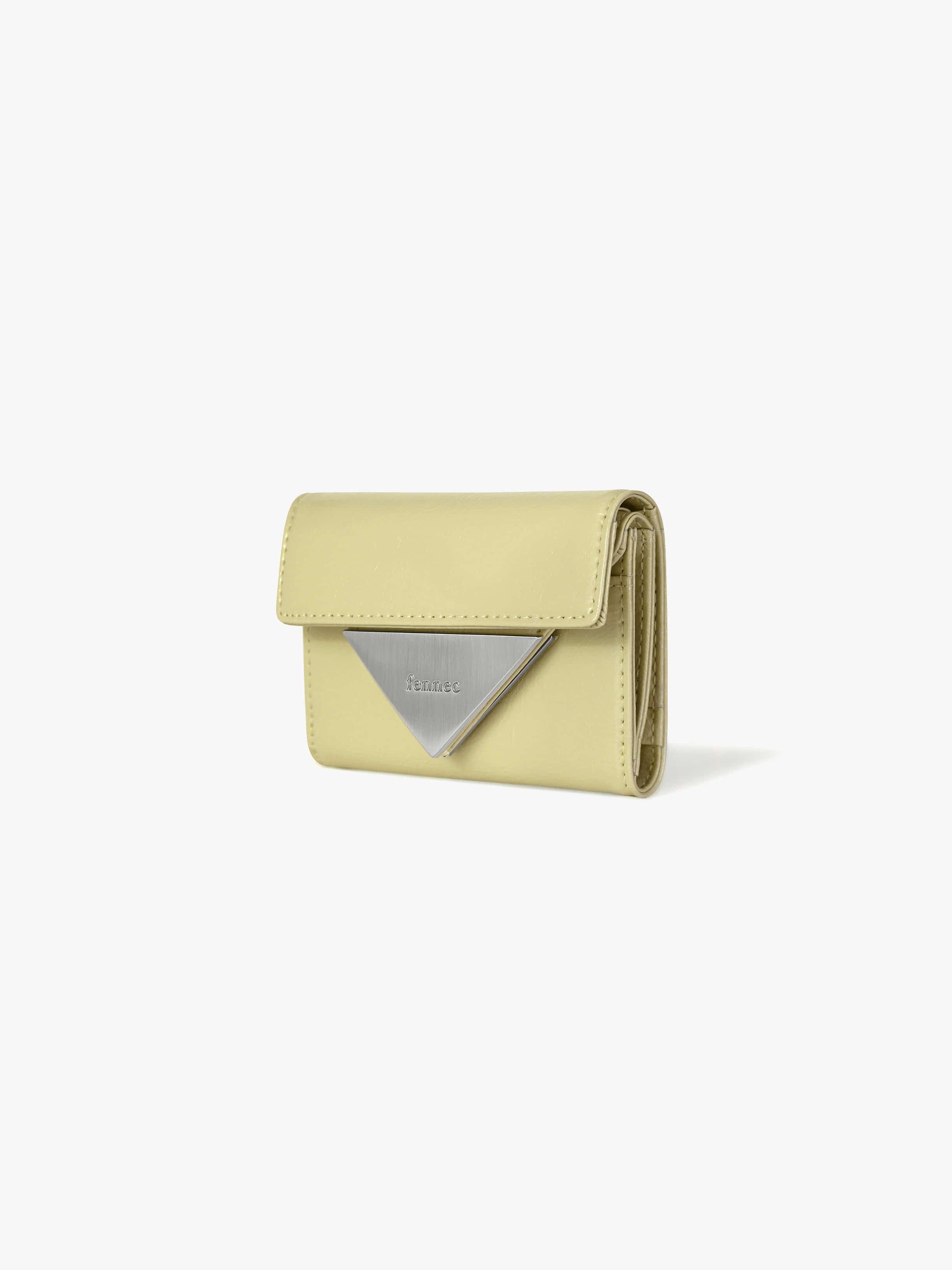CRINKLE TRIANGLE DOCO WALLET (SOFT OLIVE)