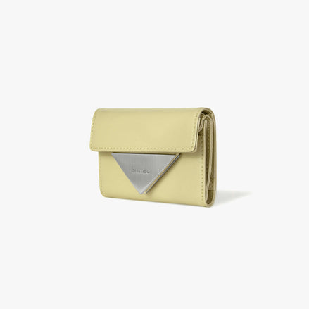 CRINKLE TRIANGLE DOCO WALLET (SOFT OLIVE)
