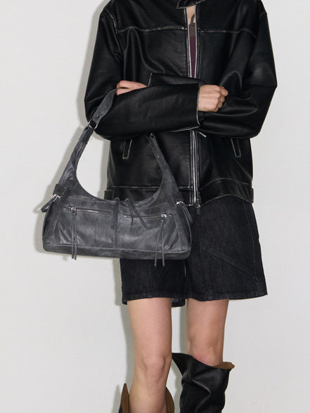 READY HOBO BAG (METAL GREY)