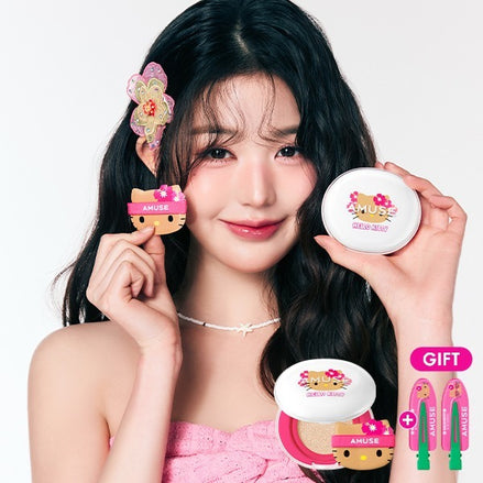 amuse x hello kitty - ceramic skin perfector cushion