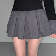 KR AMELIA SHIRT TOP (BLACK GREY)