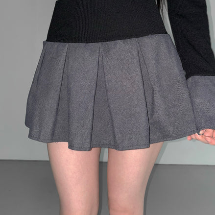 KR AMELIA SHIRT TOP (BLACK GREY)