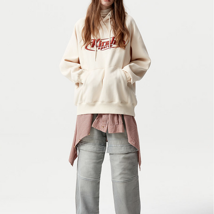 (現貨) kirsh - sports circle logo hoodie (ivory)