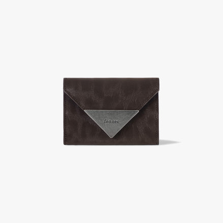 MATT TRIANGLE WALLET (LEOPARD BROWN)