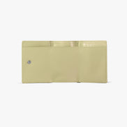 CRINKLE TRIANGLE TRIPLE WALLET (SOFT OLIVE)