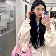 YOUHEE - RIBBON GRAPHIC T-SHIRTS (WHITE) [JOY同款]