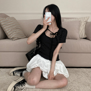 KR DOT RIBBON TEE (3 COLORS)