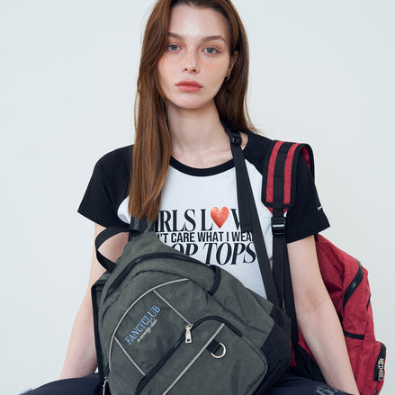 (現貨) NASTY FANCY CLUB - ESSENTIAL SPORTY MINI BACKPACK (CHARCOAL)