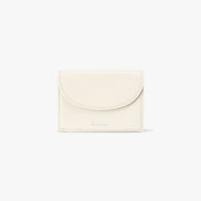 CRINKLE HALFMOON MINI WALLET (VANILLA)