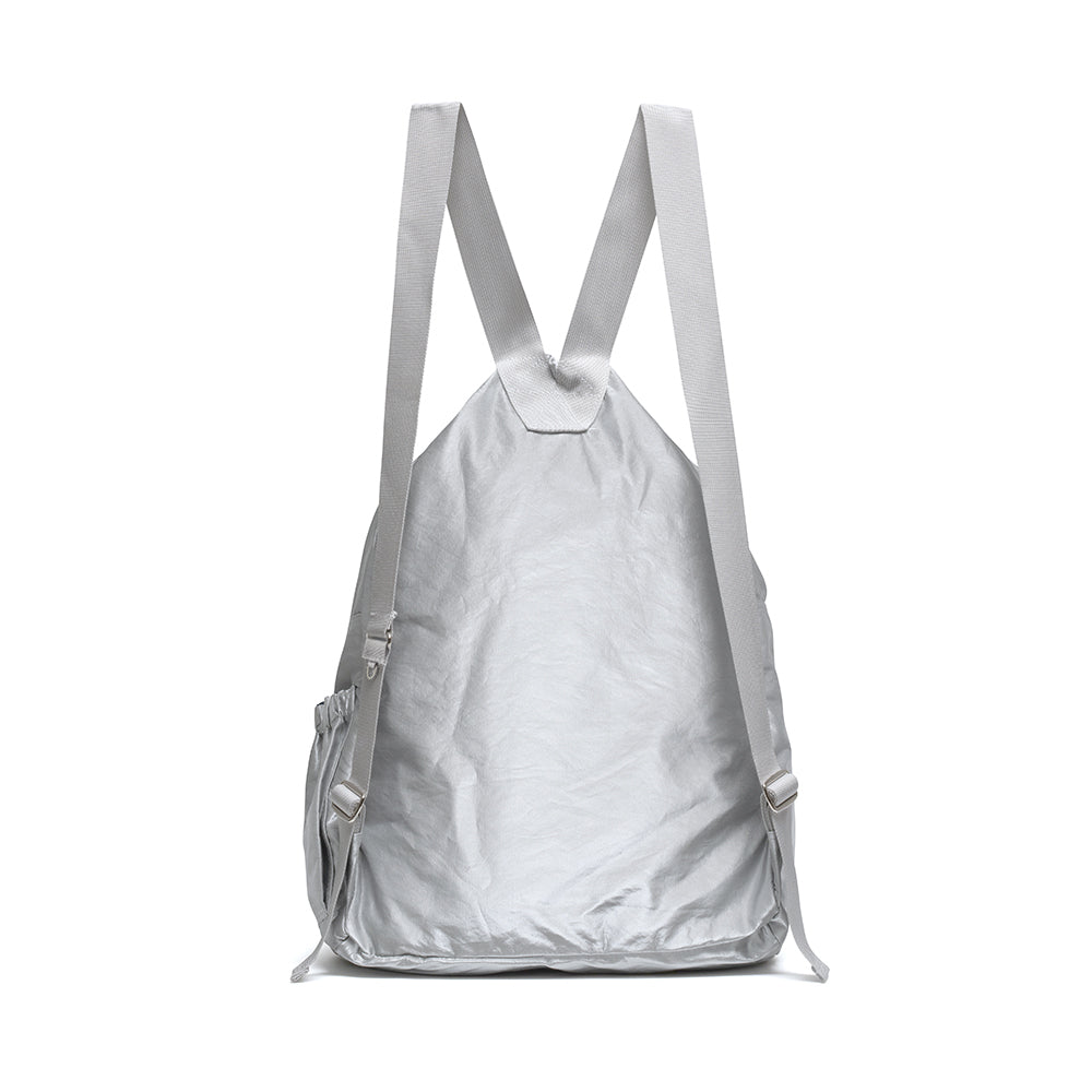 DRAWSTRING BACKPACK (SILVER)