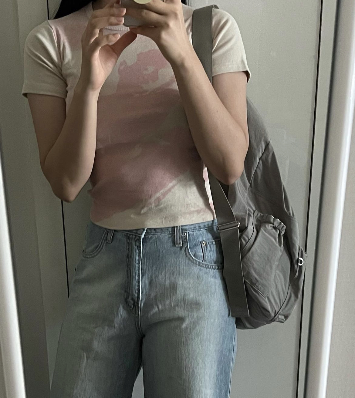DRAWSTRING BACKPACK (GRAYISH BROWN)