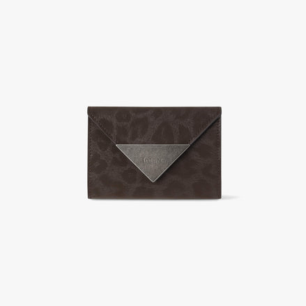 TRIANGLE NAME POCKET (LEOPARD BROWN)