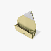 CRINKLE TRIANGLE TRIPLE WALLET (SOFT OLIVE)