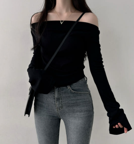 KR ELLY OFF SHOULDER TOP (4 COLORS)